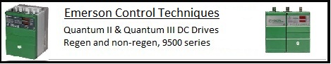 Quantum 9500 dc drives by Emerson (Control Techniques)