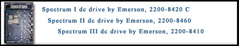 Spectrum dc drives by Emerson (Control Techniques)